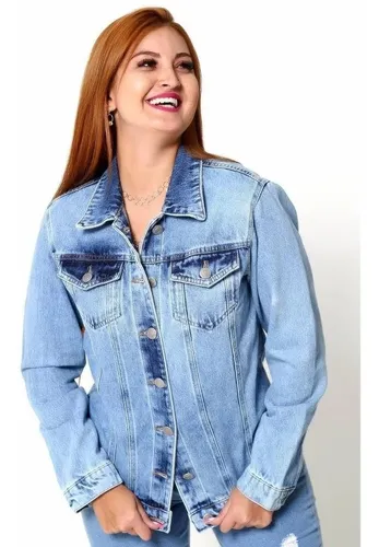 Jaqueta jeans sales sawary feminina