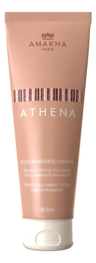 Athena Creme Hidratante Corporal Feminino 80ml Amakha Paris