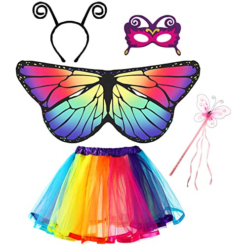 Disfraces - Disfraz De Mariposa Para Niños Vestido De Tutú A
