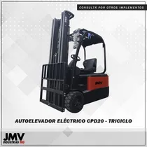 Comprar Autoelevador Eléctrico Jmv Cpd20 - Triciclo - Torre Triple