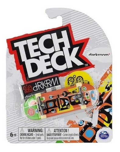 Skate De Dedo Tech Deck Fingerboard Darkroom Laranja
