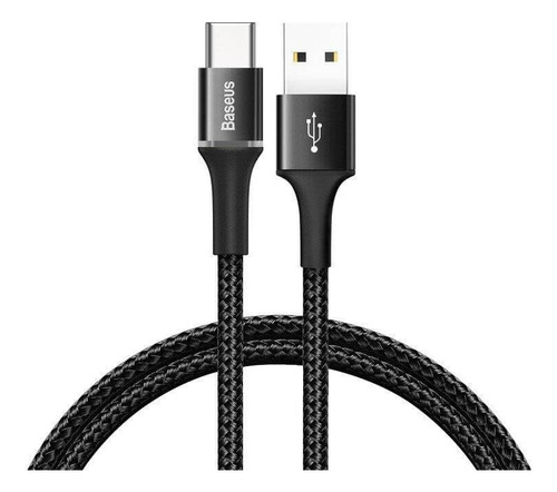 Cable Usb Baseus Tipo-c 3a 1m Negro Catgh-b01