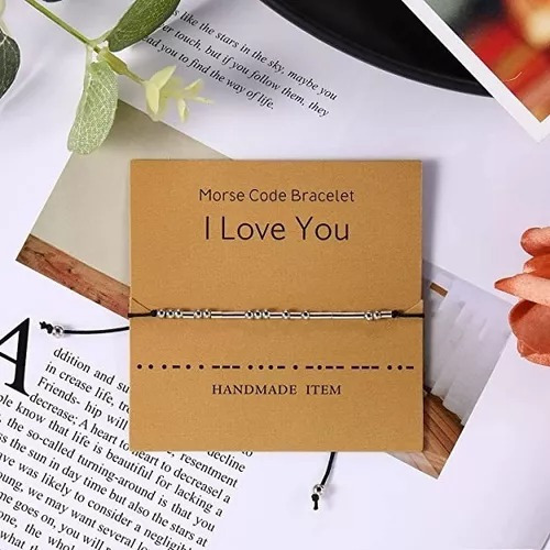 V Morse Code Pulseras Novios Parejas Regalo De Amor Mayoreo
