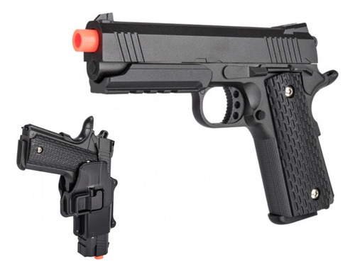 Pistola De Metal G25h + Funda Holster Bbs 6mm Airsoft