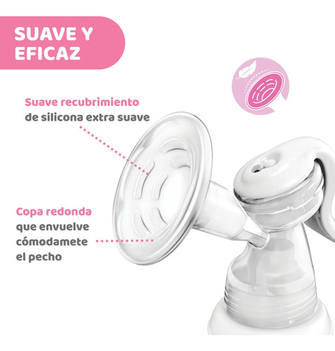 Extractor Manual Leche Natural Feeling Silicón Suave Chicco