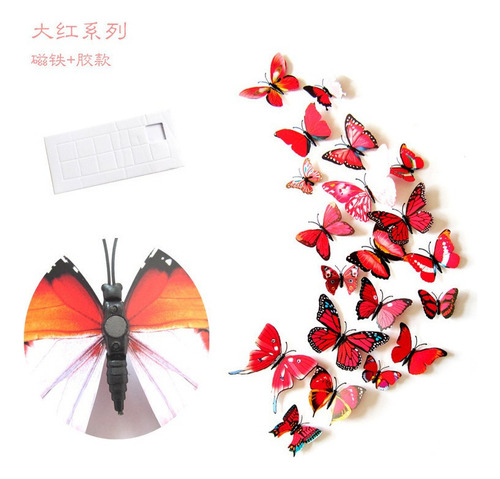 11 Juegos De Pegatinas De Pared De Mariposa 3d Para El Hogar