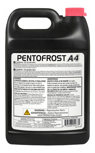 Anticongelante Rosa Rav4 L4 2.4l 05-08 1 Gal Prediluido 50%