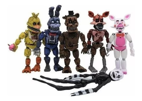 14-17 Con Five Nights At Fnaf 6 Muñecos Freddy Flexibles