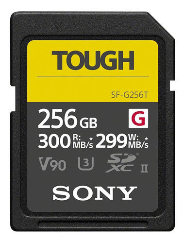 Tarjeta De Memoria Sony Tough G Sd 256gb 299mb/s V90 -negro