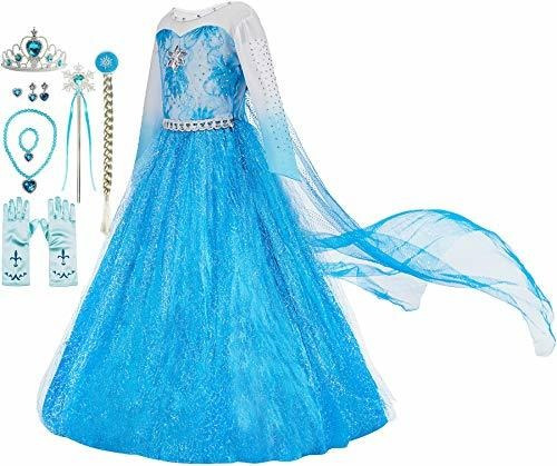 Disfraz Vestido Elsa Princesa Niñas Frozen Todas Las Talla