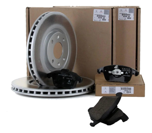 Discos De Freno Del + Pastillas Original Citroen C4 1.6 Thp