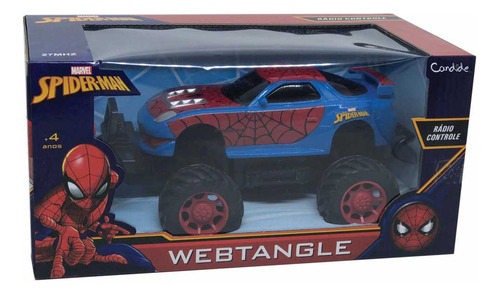 Carrinho De Controle Remoto - Spiderman - Web Tangle - Cand
