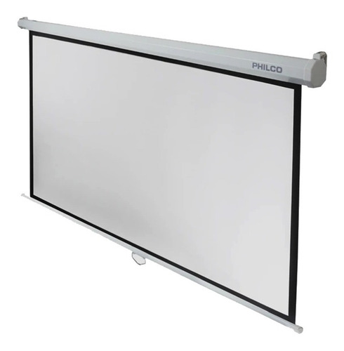 Imagen 1 de 2 de Telón Para Proyector Para Colgar Philco De 100 Pulgadas 16:9