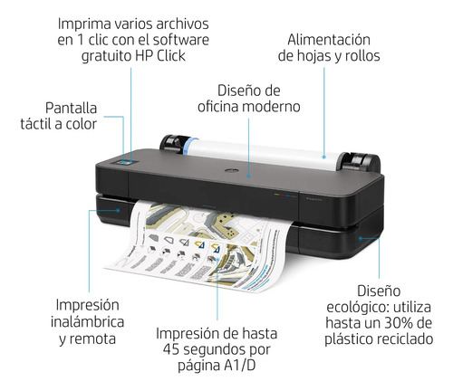Plotter Hp Designjet T210 24-in Printer