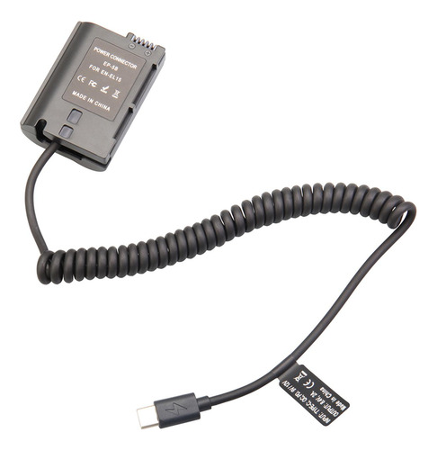 Tipo C Con Batería Simulada De Cable En El15 Para Nikon Z7