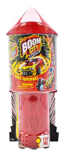 Boom City Racers Lanzador De Autos Luz Y Sonido Moose