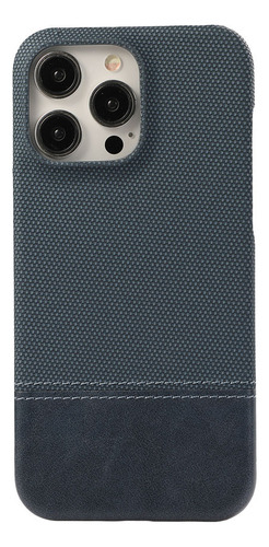 Funda Antihuellas Con Estampado De Tela Empalmada Para iPhone 12, 13, 14, 15, 16 Pro Max 14plus, 15plus, 16plus