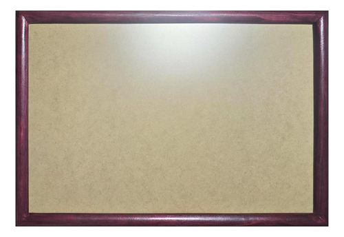1 Marco De Madera Con Vidrio Anti 50x70cm, Todo Incluido Caoba Inglés