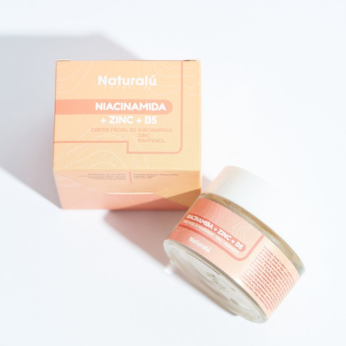 Crema Facial Piel Grasa Niacinamida Zinc Y Pantenol Naturalú