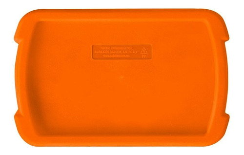 4 Pack Bote De Basura Rectangular 4l Color Naranja