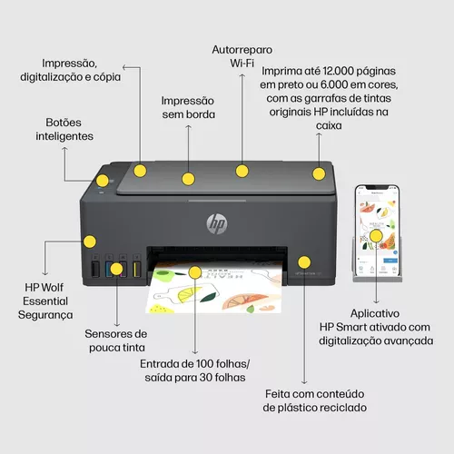 Impresora Multifuncional HP SMART TANK 515