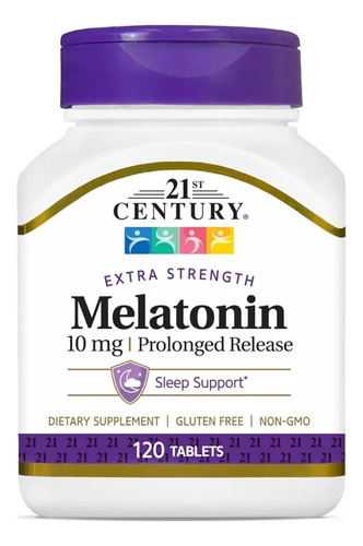 Century Melatonina Apoyo Para Dormir 120 Tabletas Sabor Sin Sabor