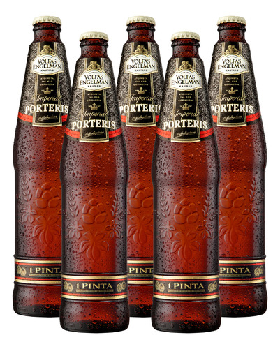 5 Cervezas Oscuras Volfas Engelman Imperial Porteris 568 Ml