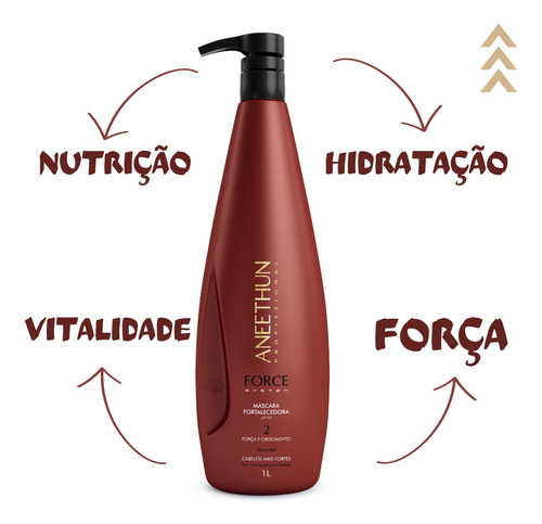 Shampoo E Máscara Aneethun Force System 1 Litro