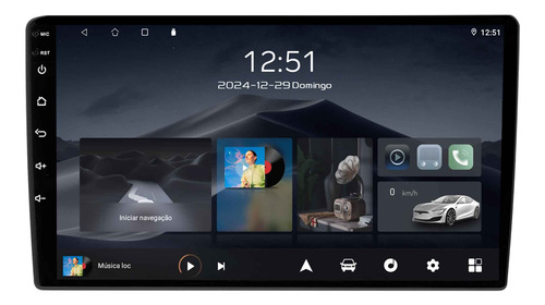 Multimídia Adak - Pad 9'' Com Carplay E Com Android Auto
