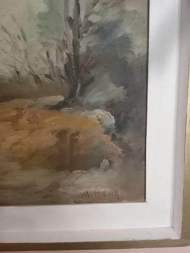 Cuadro Al Óleo Firmado Dante Cola, Mide 61x71cm. (Usado)