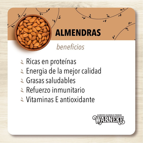 Almendras Enteras Peladas Non Pareil N6 Grande X 1 Kilo