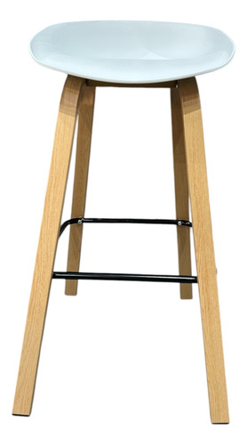 Banqueta Taburete Hay Oulu Pack 2 Unid Simil Madera Blanco
