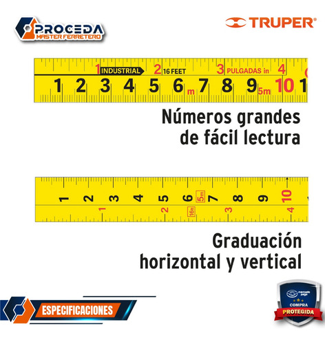 Flexómetro Gripper Contra Impactos 10 M Cinta 32 Mm 14582