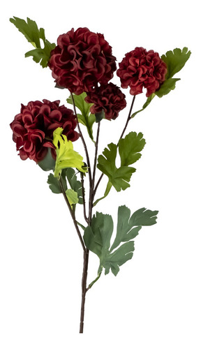 Flor Crisantemo Color Rojo