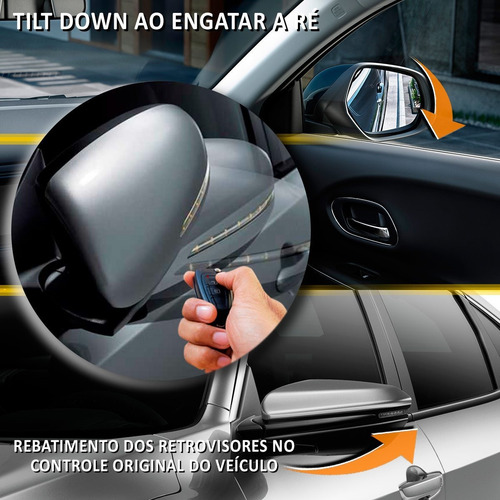 Módulo Rebatimento Retrovisor Tilt Down Universal