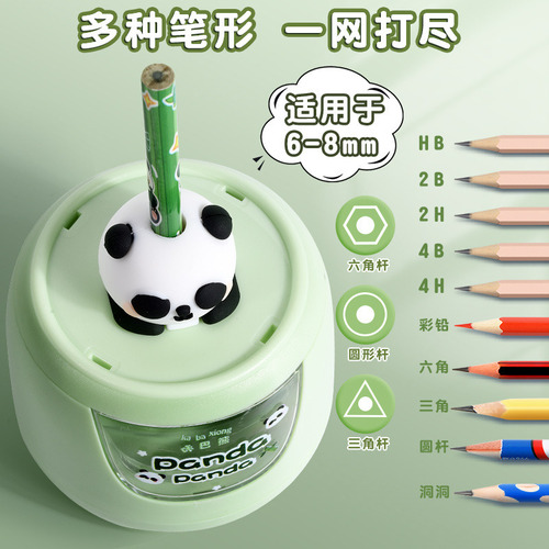 Sacapuntas Eléctrico Panda Para Niños
