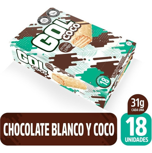 Chocolatina Gol Coco Plegadiza X 18 Un - kg a