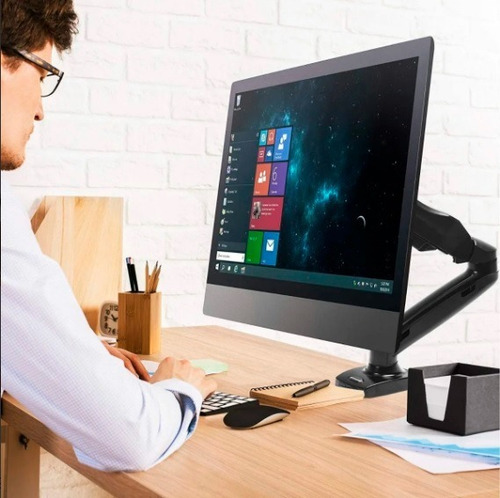 Imagen 2 de 10 de Rack Soporte Para 1 Monitor 17 A 27 PuLG