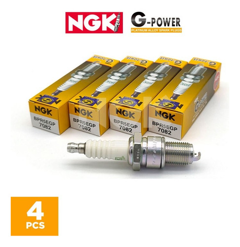 Kit De 4 Bujias Originales Ngk Bpr5egp - Br G-power Platinum