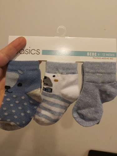 Calcetines  Bebe Niño  Tripack  6-12 Meses