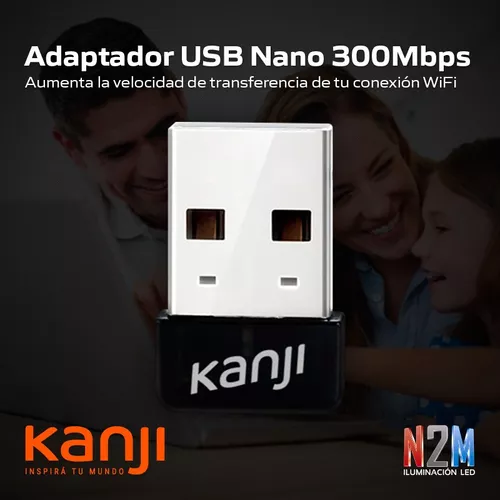 Adaptador Usb 2.0 Wifi 802.11n Con Antena Wireless 300mbps