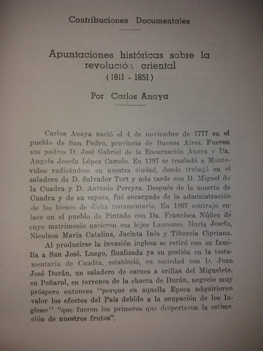 Apuntaciones Historicas Revolucion Carlos Anaya Maria Ardao