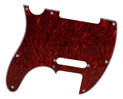 Golpeador De 3 Capas 8 Agujero Para Telecaster Guitar Red