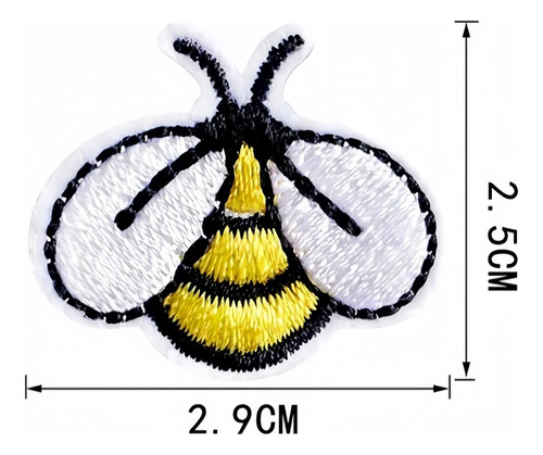 Parches Bordados De Abejas Lindos Para Niños, 60 Unidades