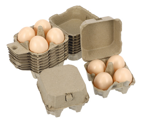 Bandeja De Huevos Kraft Paper Pulp Para Huevos, 10 Unidades