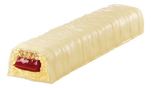 Barra De Proteína Cx 12 Unid. Snacks Protein Bar Bodyaction Sabor Chocolate Branco com Morango