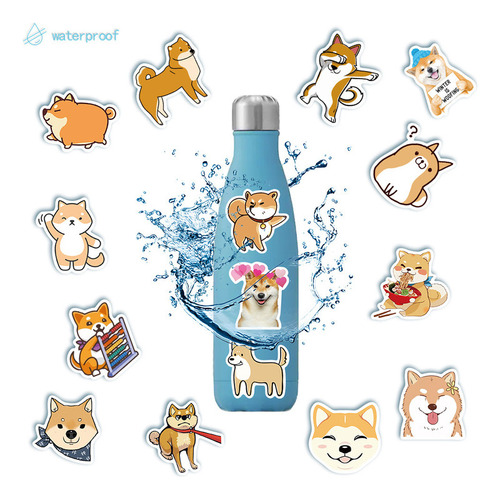 50 Pegatinas De Dibujos Animados Con Forma De Perro Y Animal