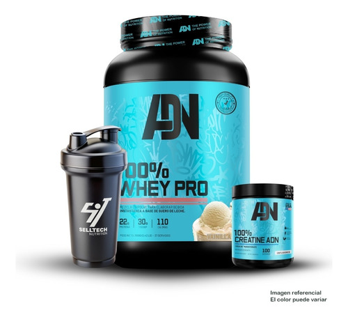 Pack Adn 100 Whey Pro 1.1kg Vainilla+creatina 250gr