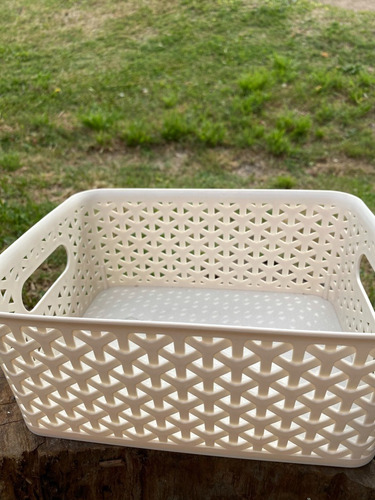 Cesto Canasto Caja Ratan C/ Tapa Juguetes Ropa Chico 25cm