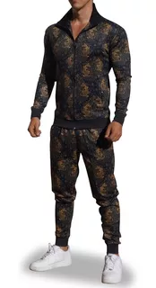 Conjunto John Leopard Elite Track Pattern Slimfit (ajustado)